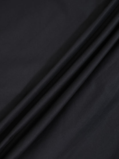 V Gathered Waist Jumper-Black