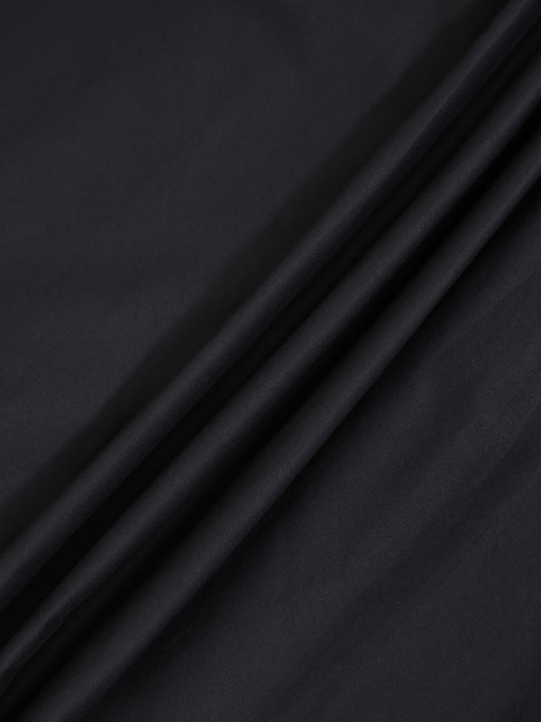 V Gathered Waist Jumper-Black