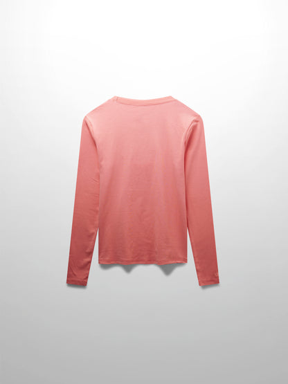 CLASSIC TEE LONG SLEEVE-CORAL PINK