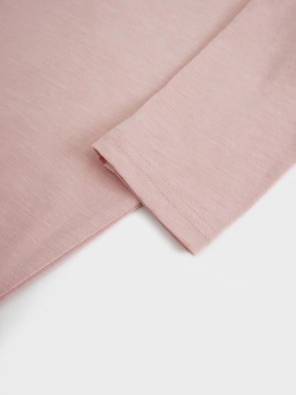 Crew Bomber Tee-Pink
