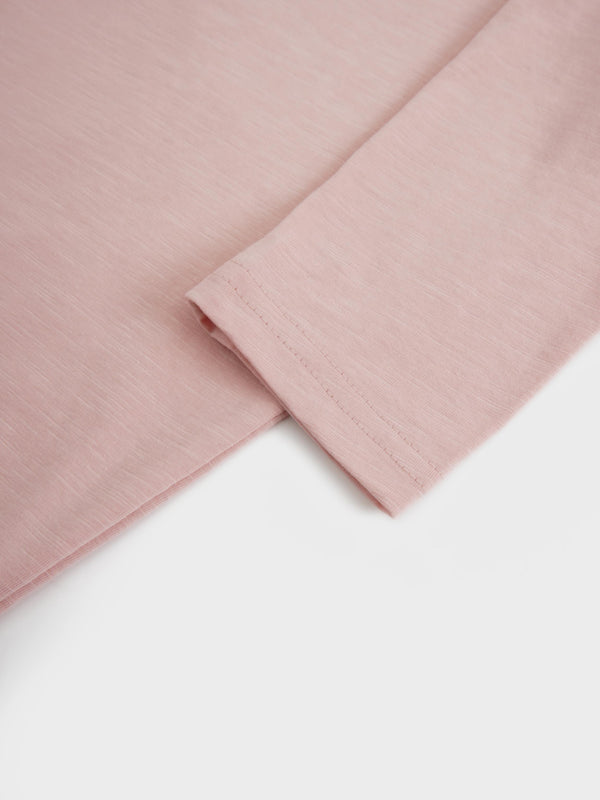 Crew Bomber Tee-Pink