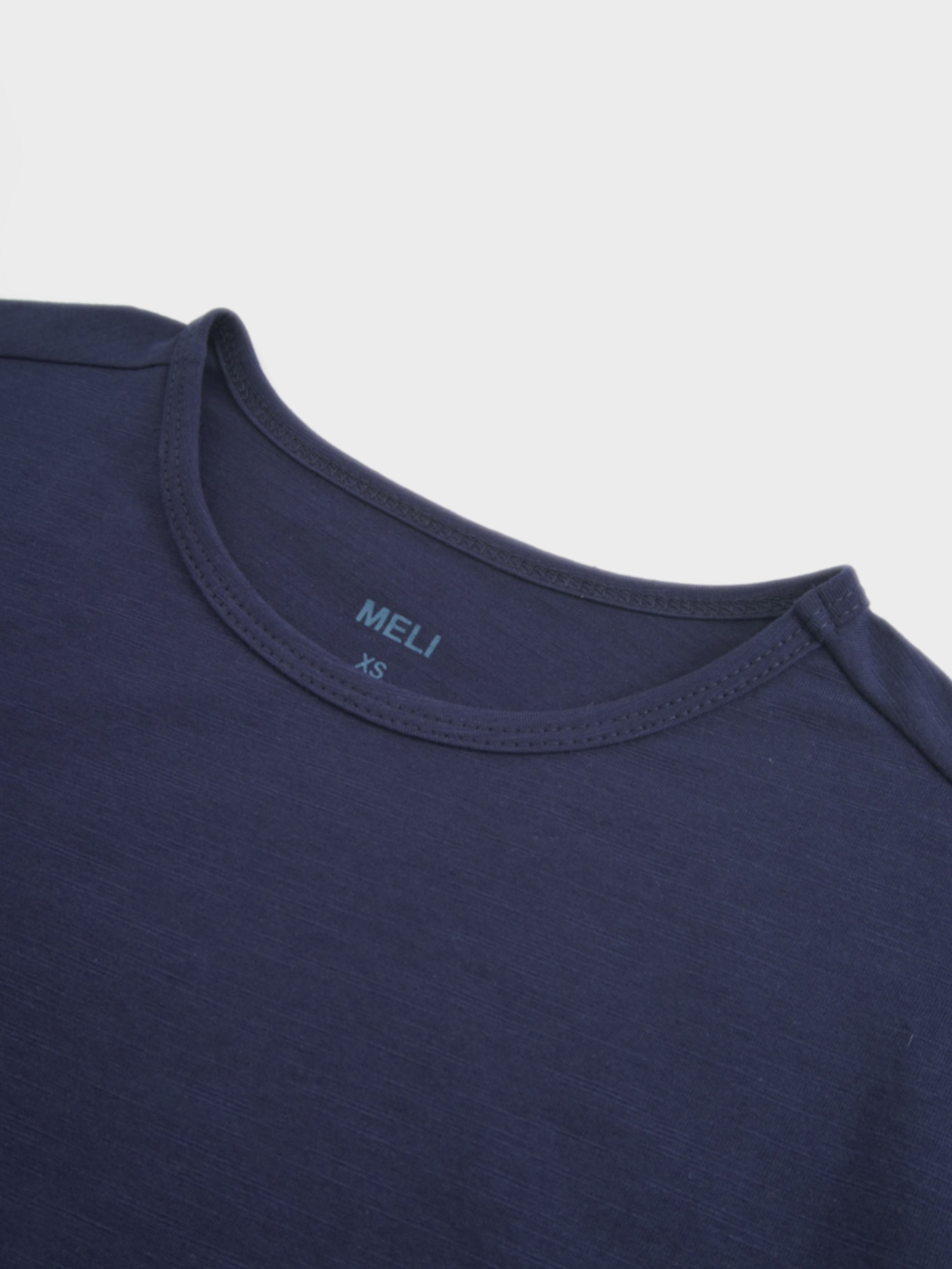 Crew Bomber Tee-Deep Navy