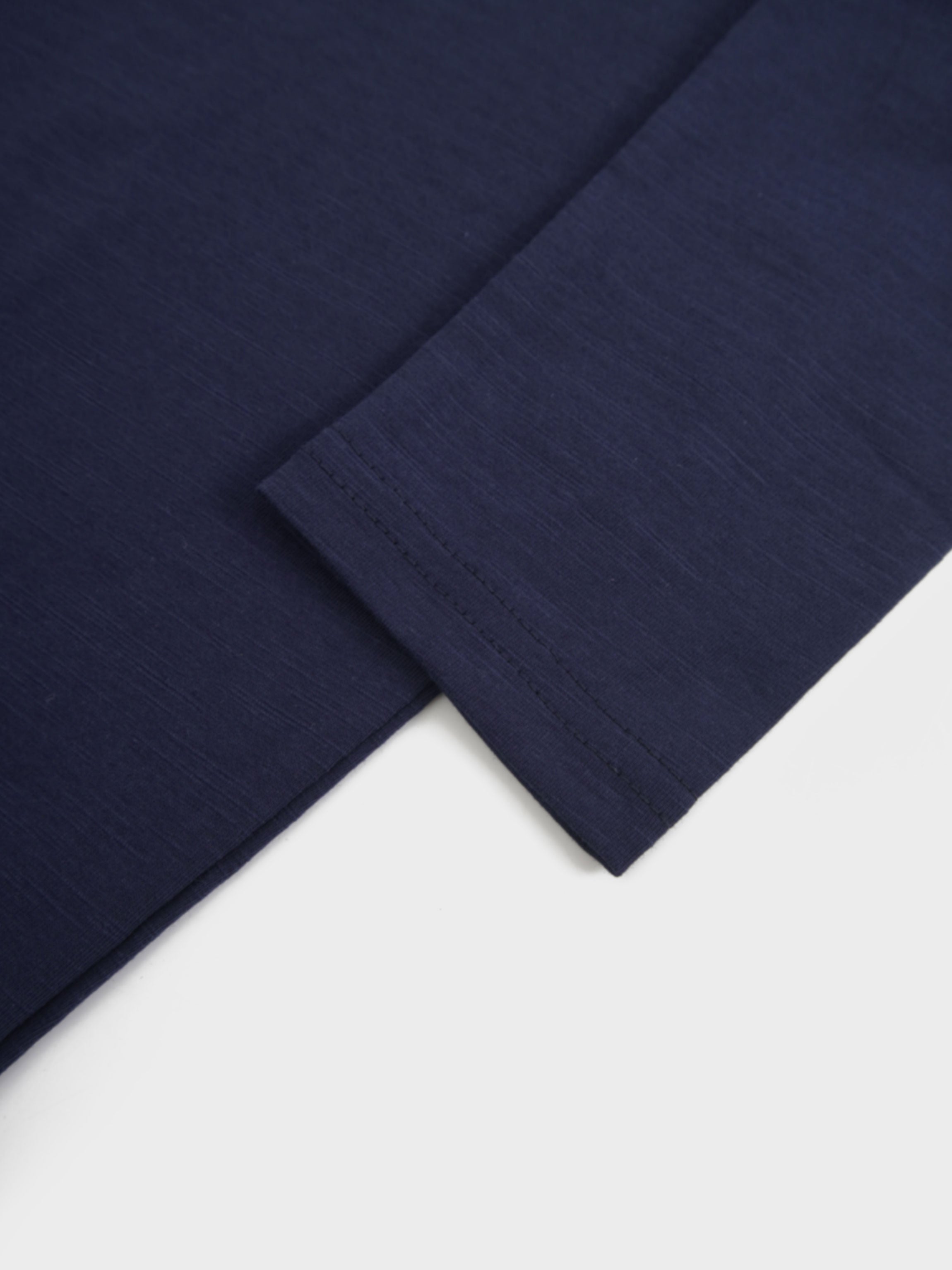 Crew Bomber Tee-Deep Navy