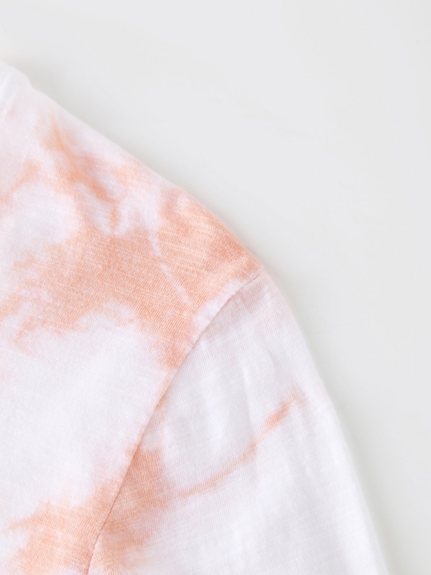 Tie Dye Swirl Tee-Blush/White