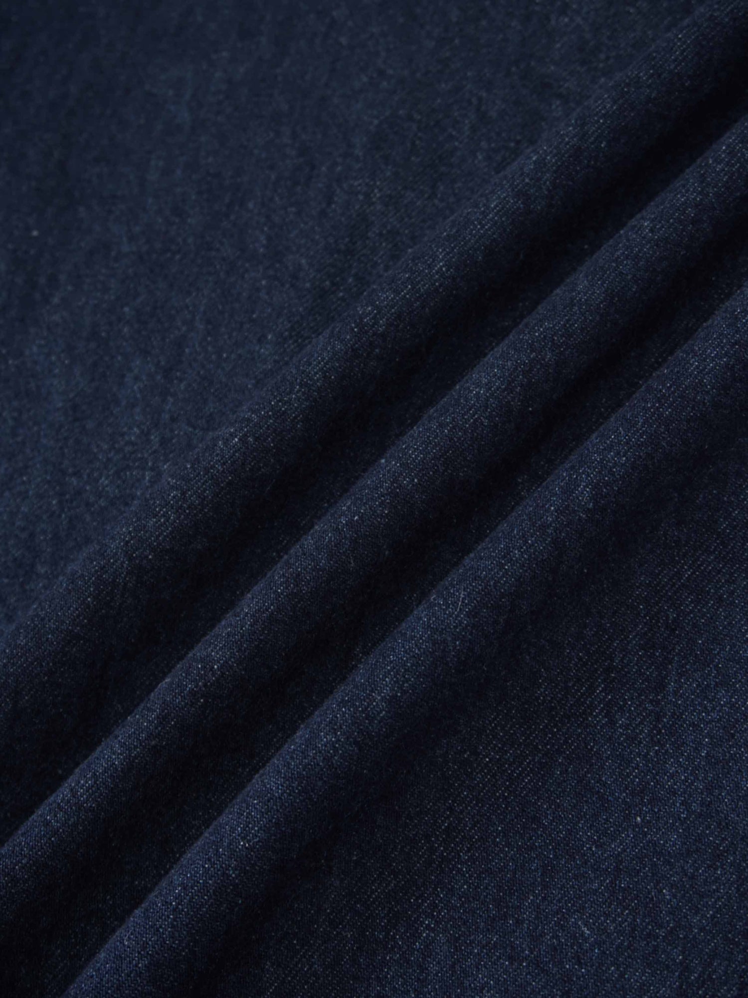 Curved Stitch Design Denim Skirt-Dark Blue