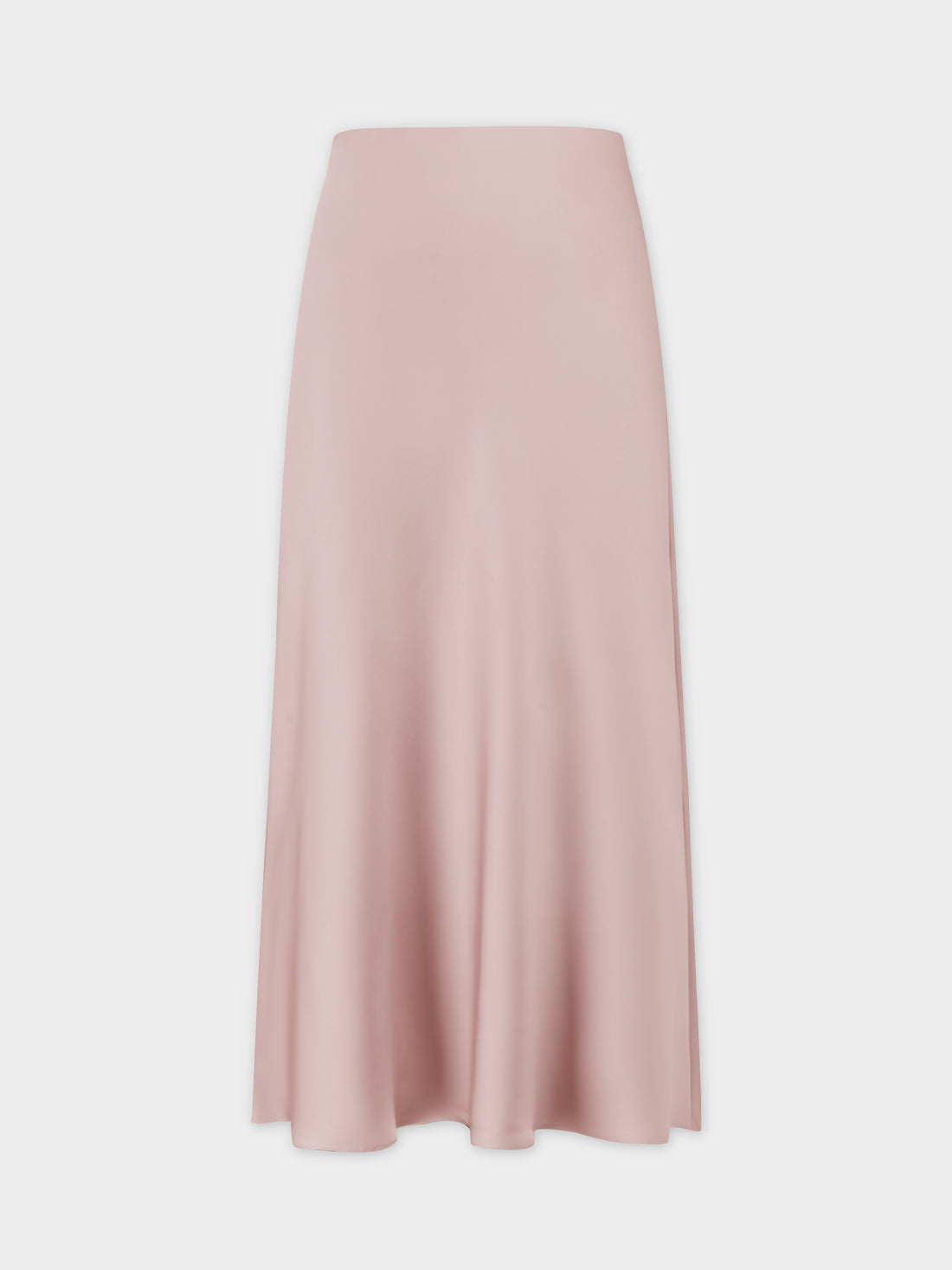 Solid Satin Slip Skirt-Ceramic