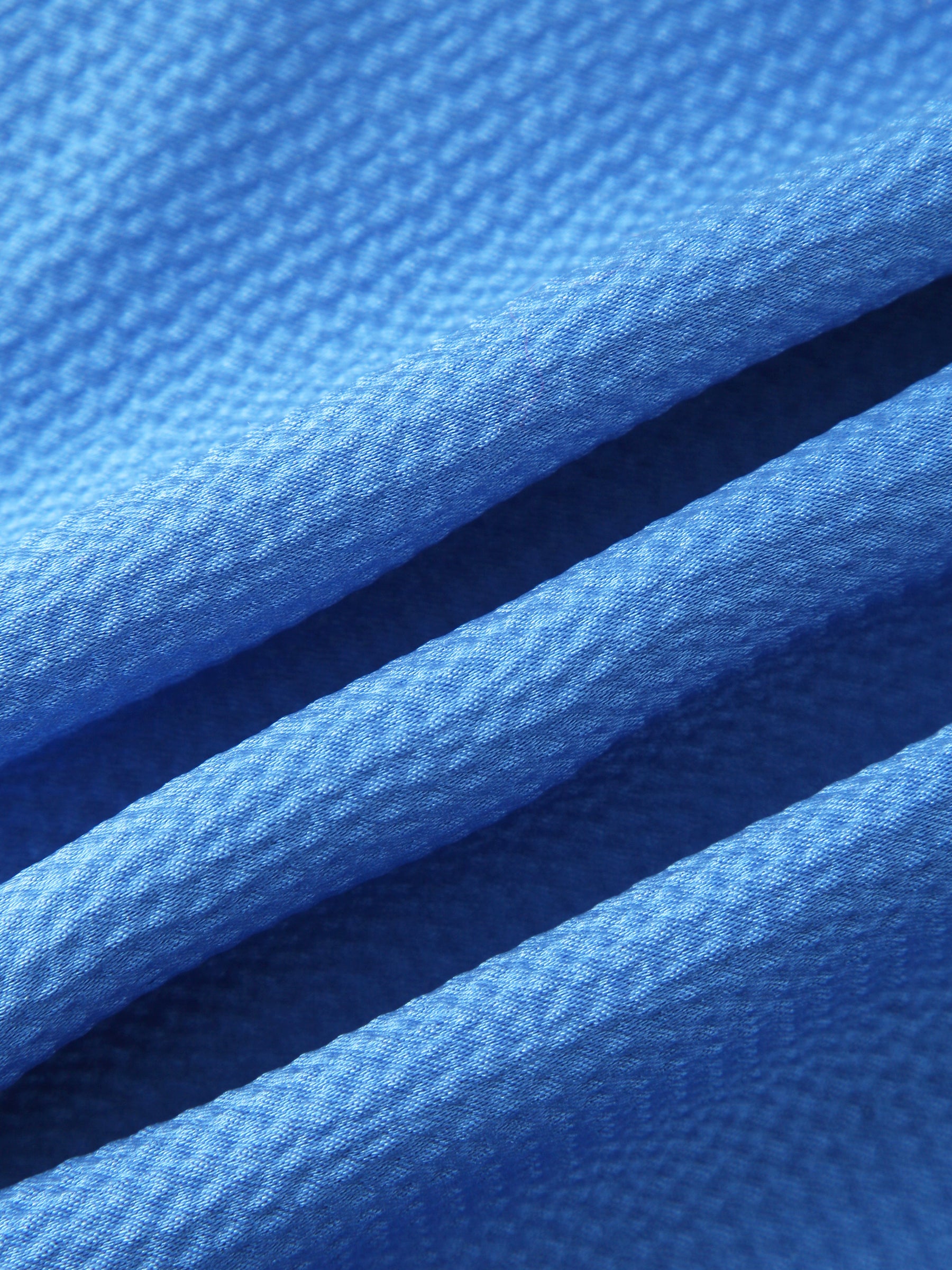 Side Gathered Dress-Blue