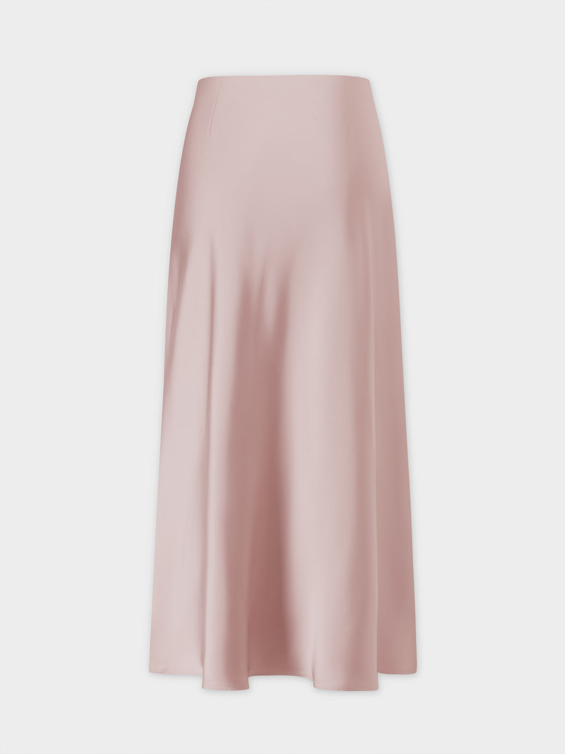 Solid Satin Slip Skirt-Ceramic