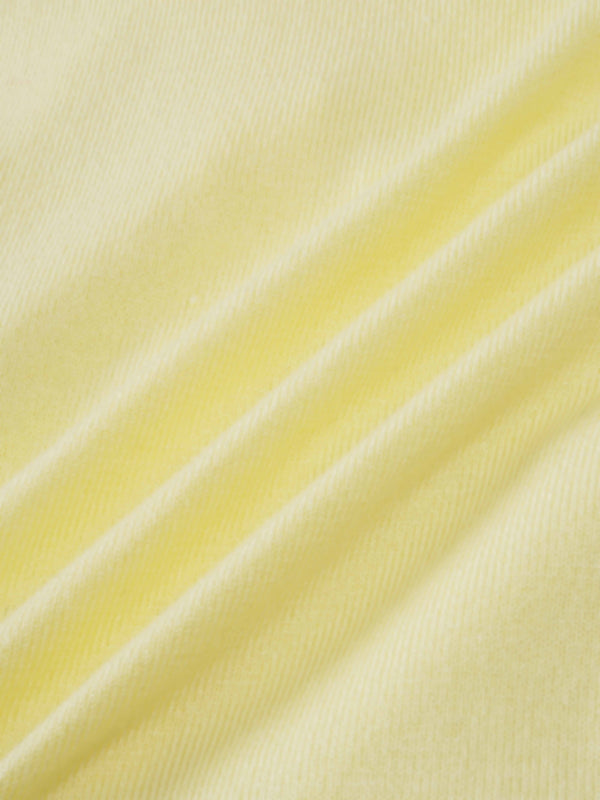 Ruffle Design Cardigan-Butter