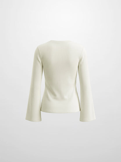 Bell Sleeve Sweater - Cream