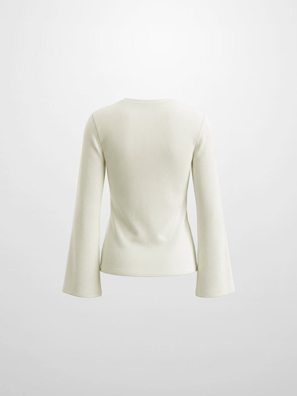 Bell Sleeve Sweater - Cream