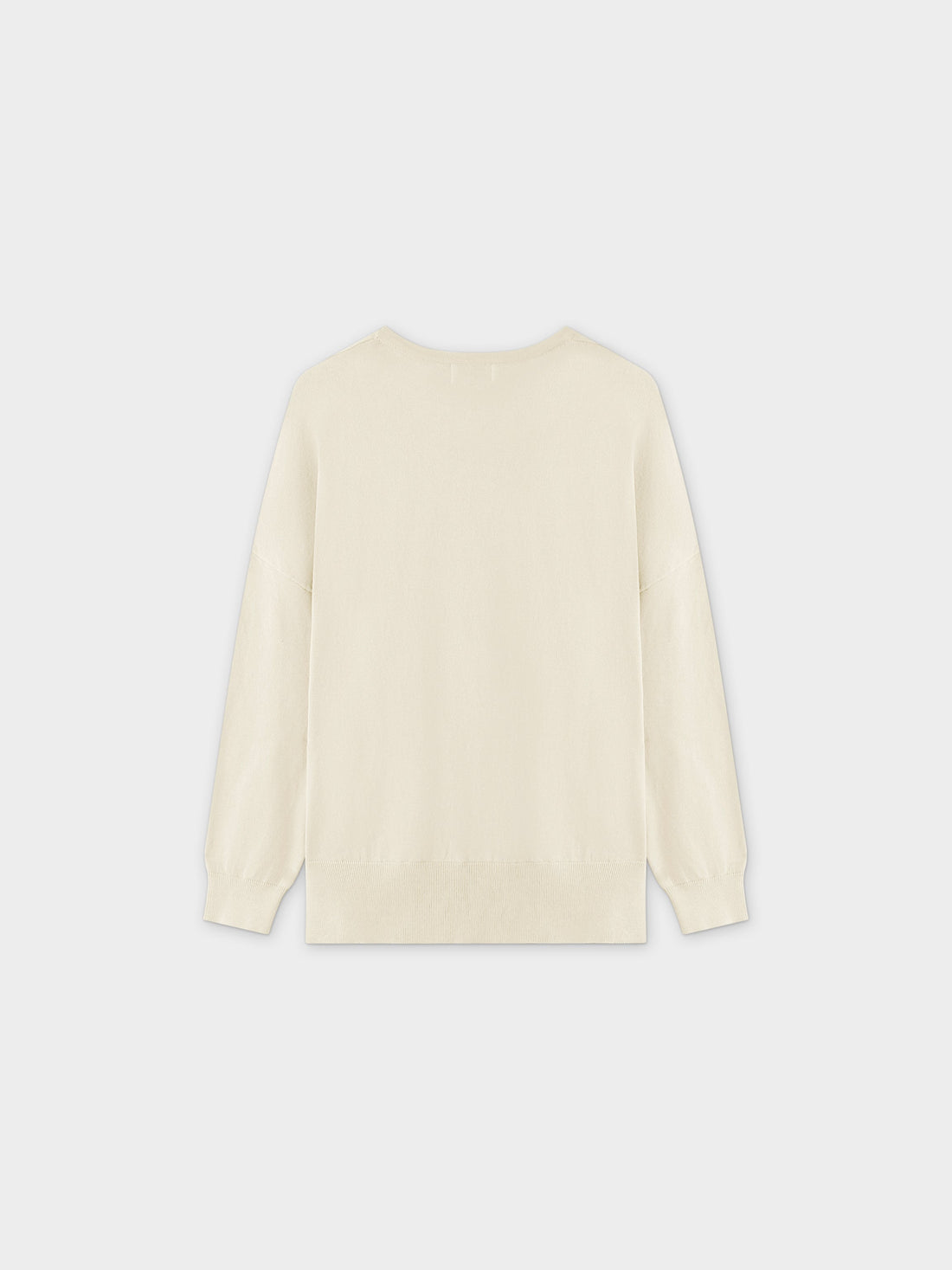 Oversized Lightweight Sweater-Ivory