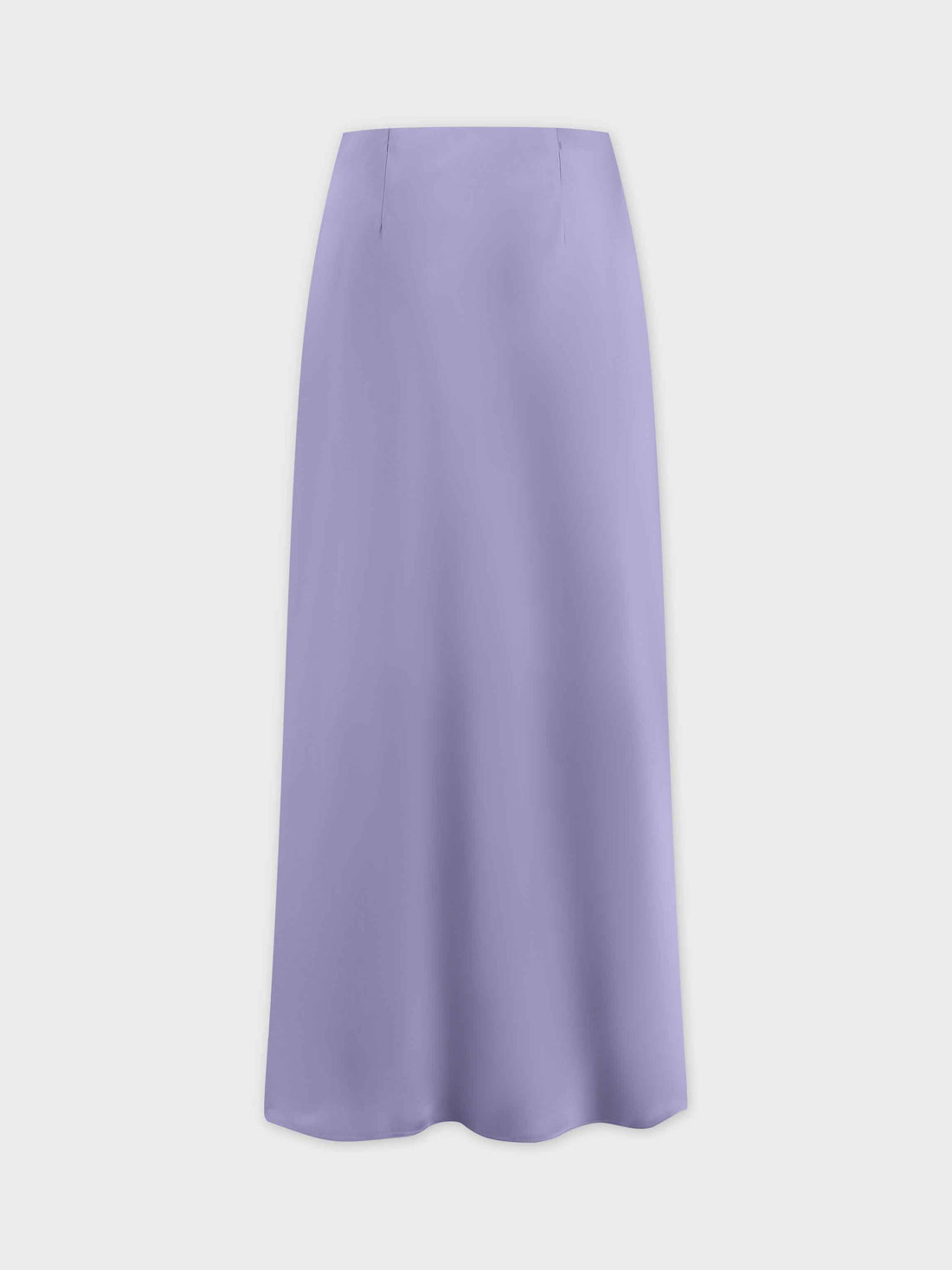 Solid Satin Slip Skirt-Lavender