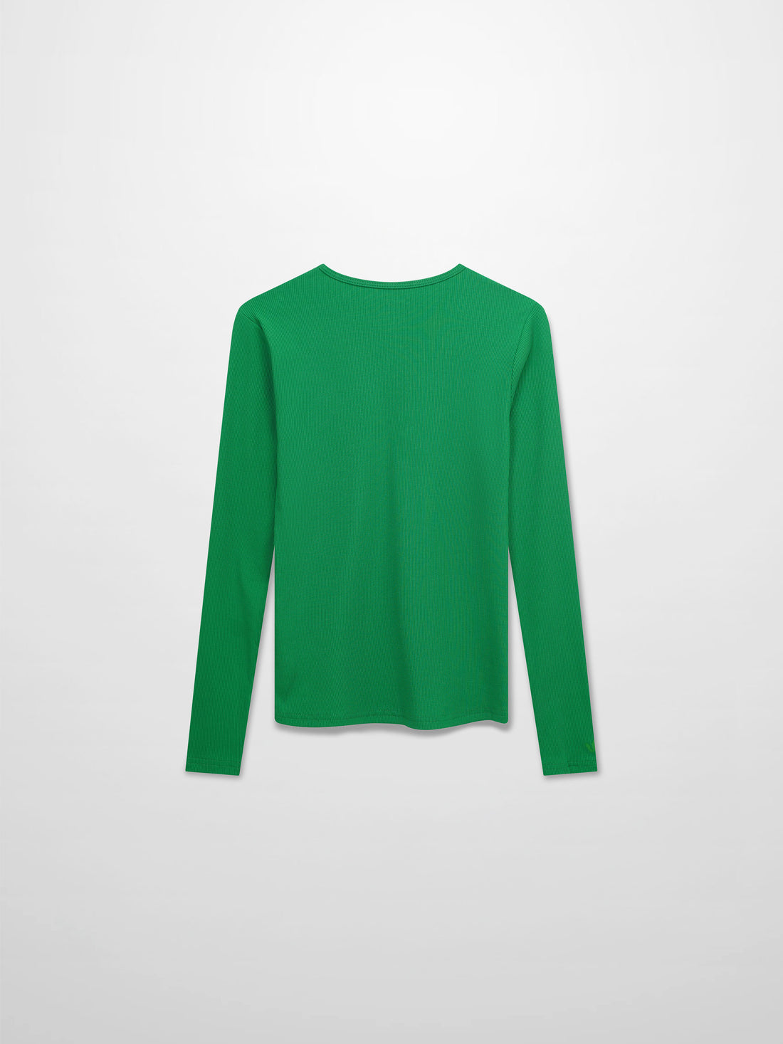 Soft Ribbed High V Tee-Kelly Green