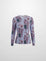 SMALLCABLE PRINTED SWEATER LAVANDER FLORAL