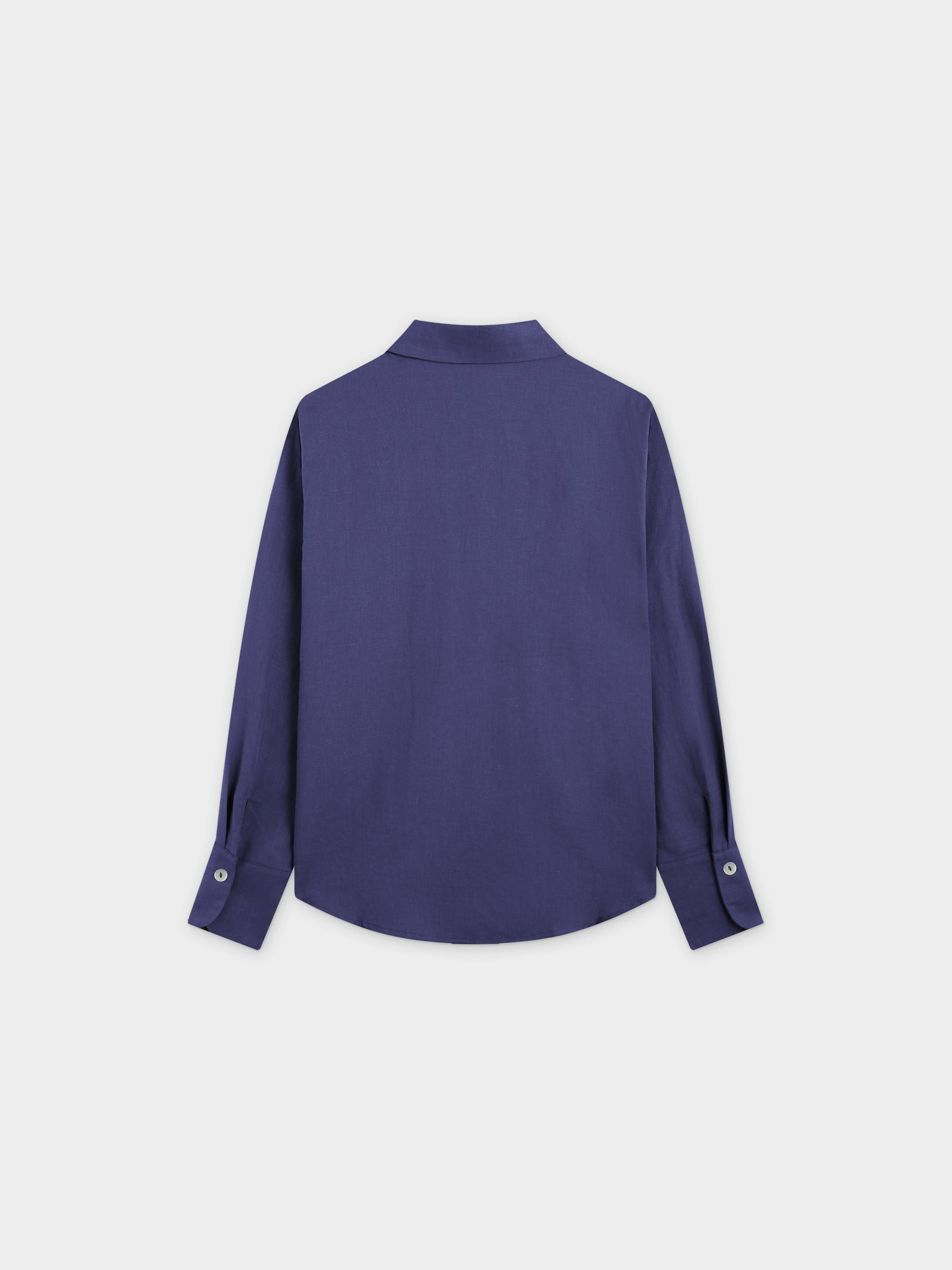 Linen Blouse-Navy