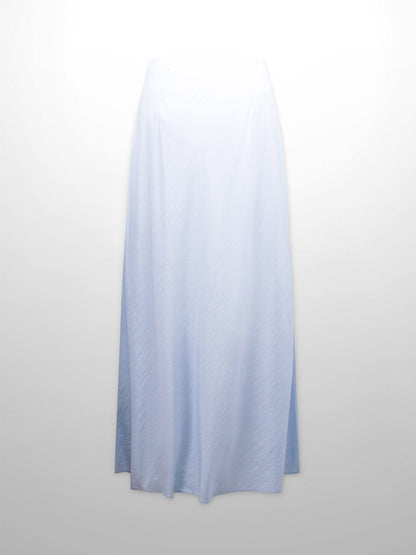 Crinkle Skirt 37"-Light Blue