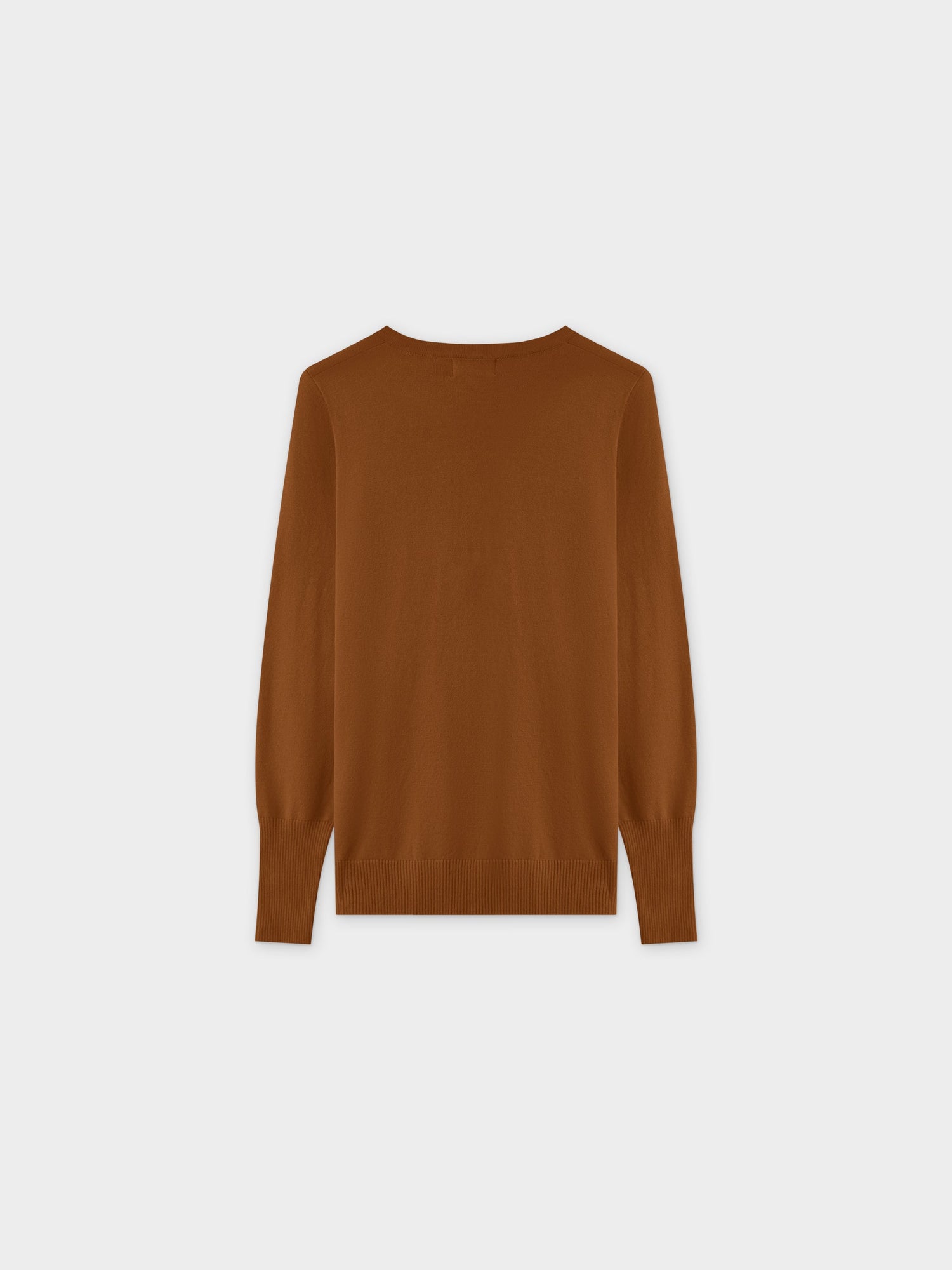 Basic Crew Sweater LS-Brown