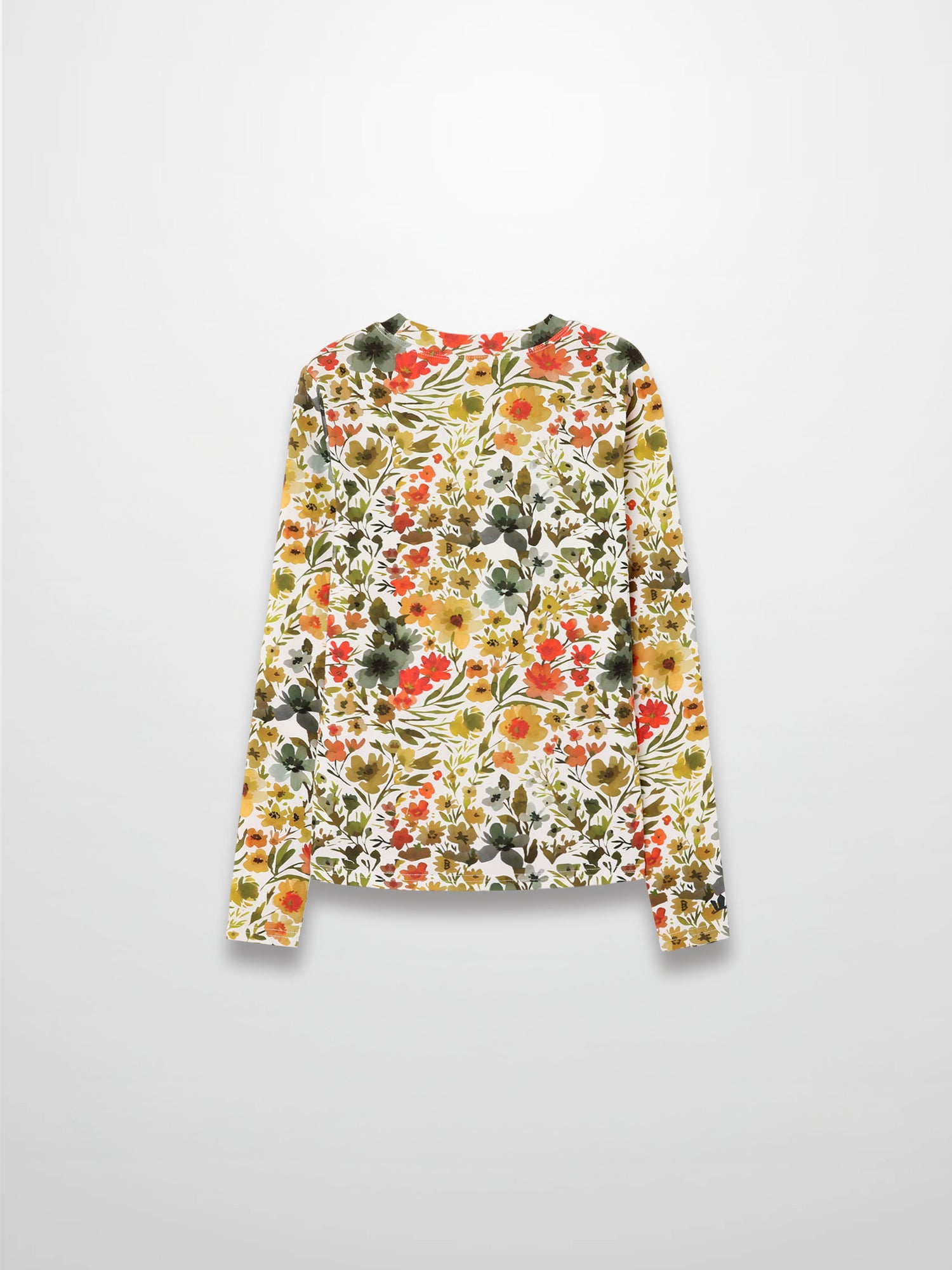 Basic Printed T-shirt-Earthy Floral