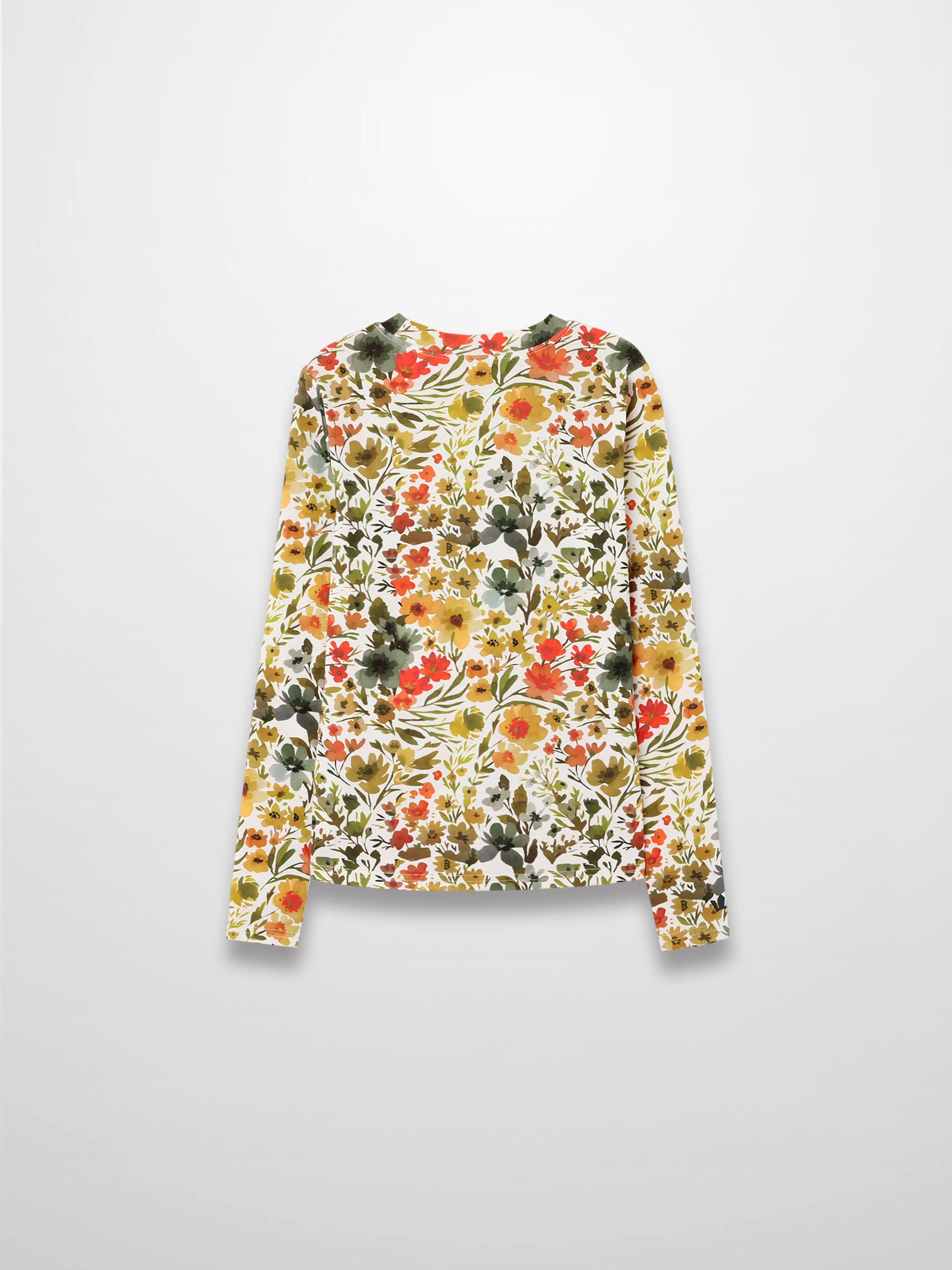Basic Printed T-shirt-Earthy Floral