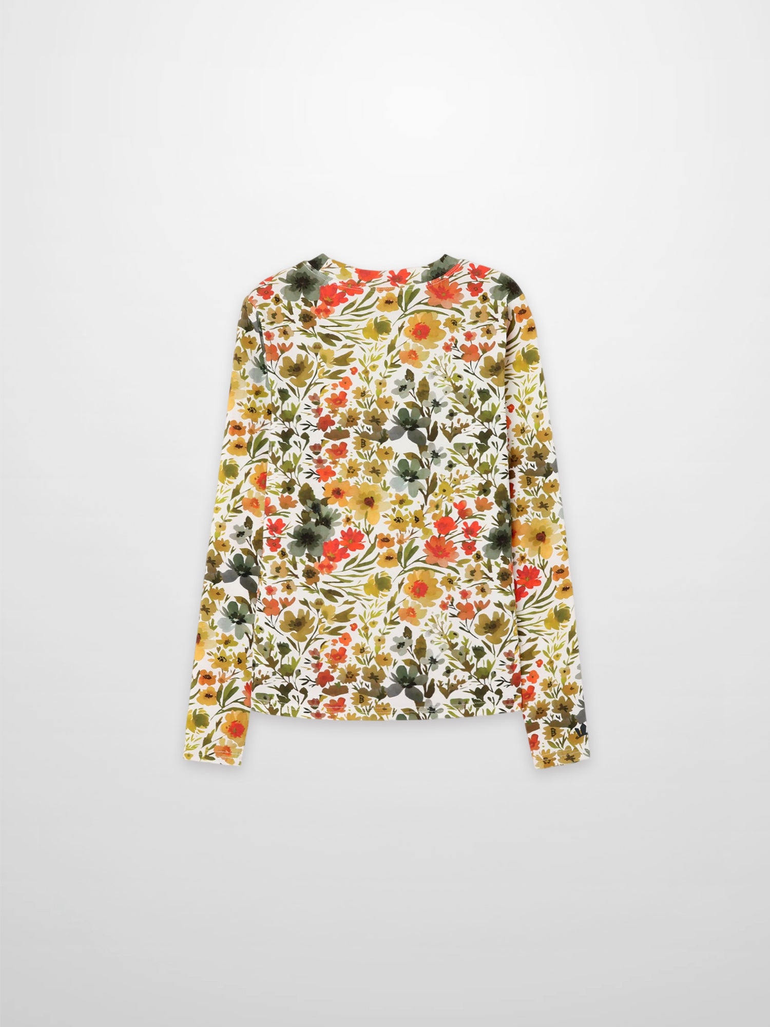 Basic Printed T-shirt-Earthy Floral