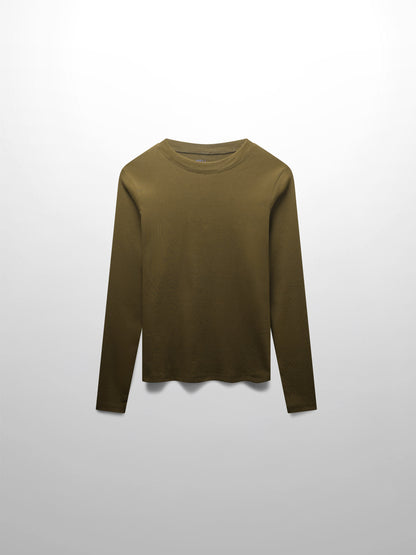 CLASSIC TEE LONG SLEEVE-CHOCOLATE BROWN