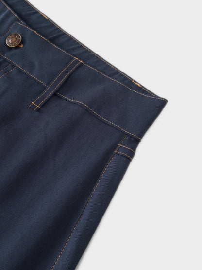 Lightweight A-Line Skirt-Navy