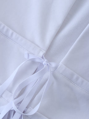 Double Tie Cardigan-White