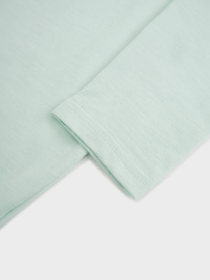 Crew Bomber Tee-Mint