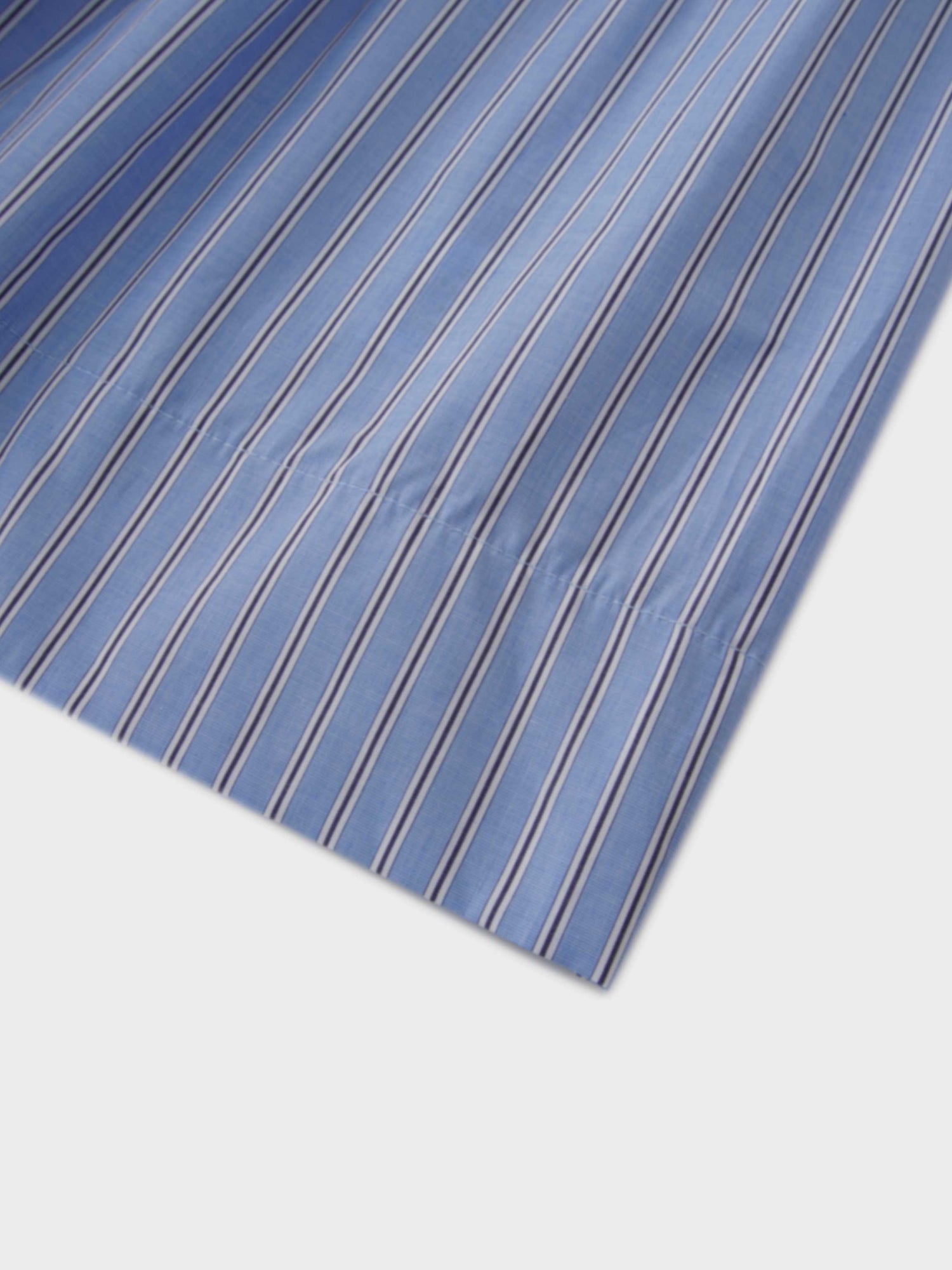 Striped Prairie Skirt-Light Blue