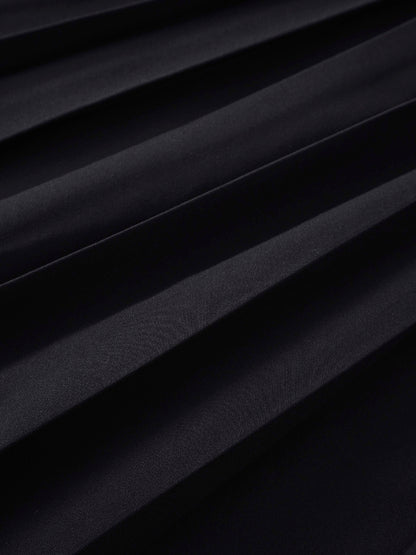 PLEATED SKIRT 37"-BLACK