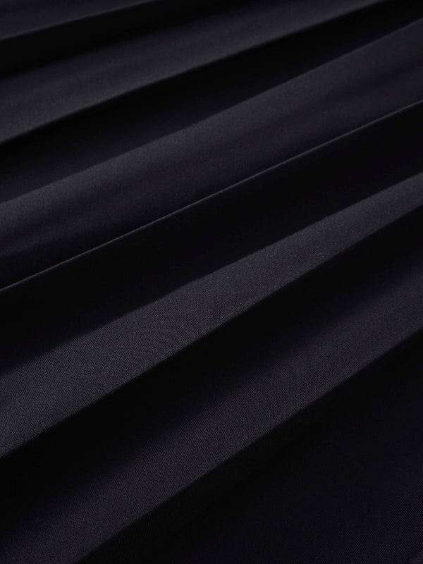 PLEATED SKIRT 37"-BLACK