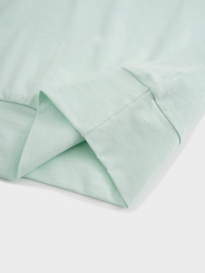 Crew Bomber Tee-Mint