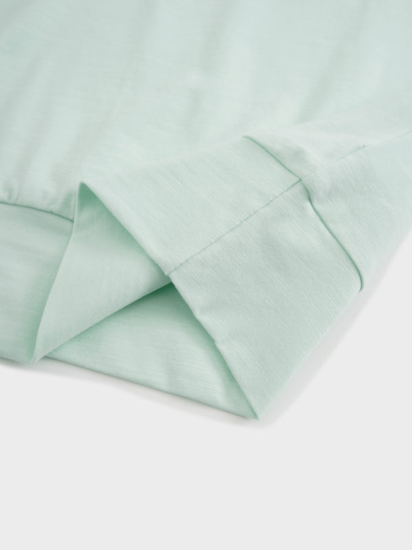 Crew Bomber Tee-Mint