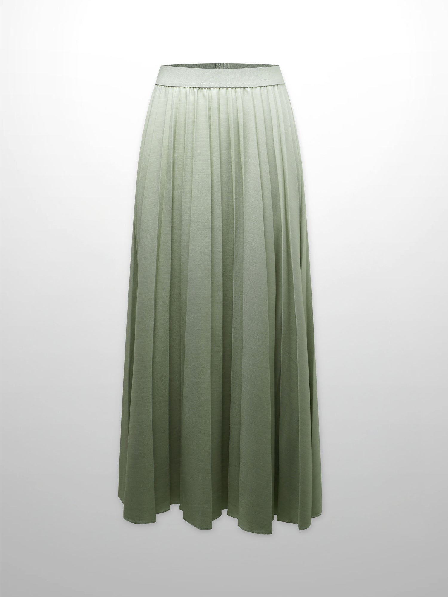 PLEATED SKIRT 35&quot;-SAGE GREEN