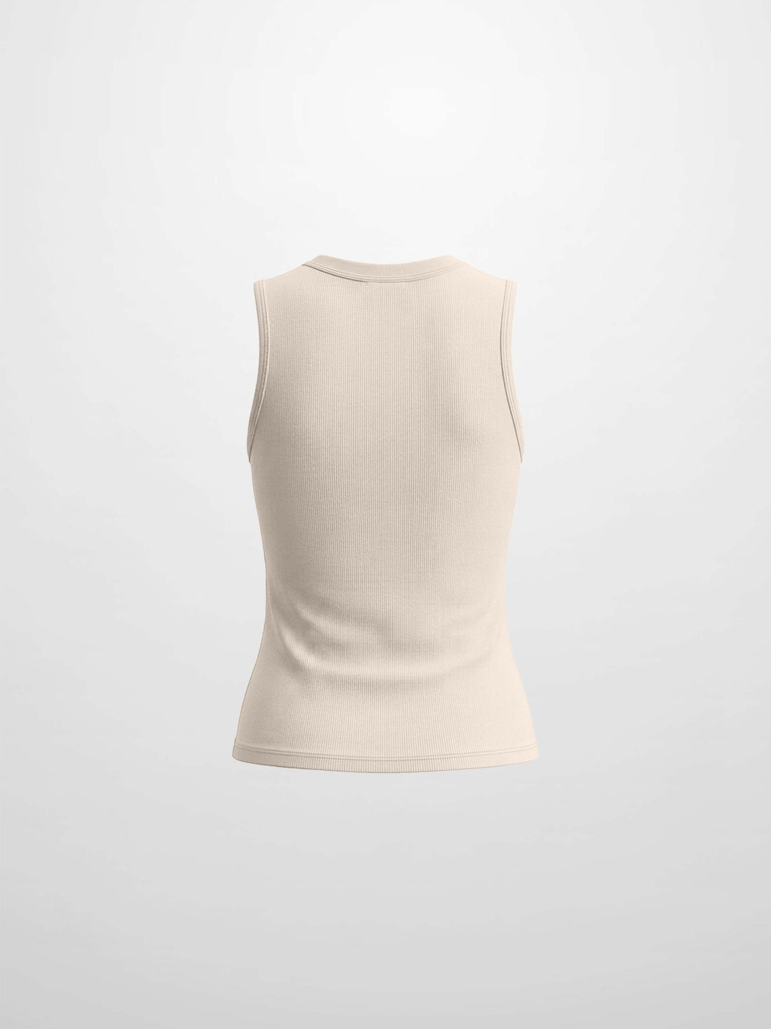 Sleeveless Basic Tee-Tan