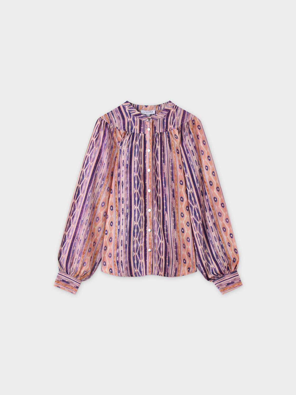 Gathered Top Blouse-Aztec