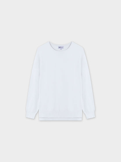 Oversized Lightweight Sweater-White