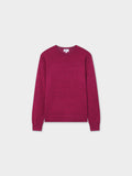 Basic Crew Sweater LS-Heathered Fuchsia