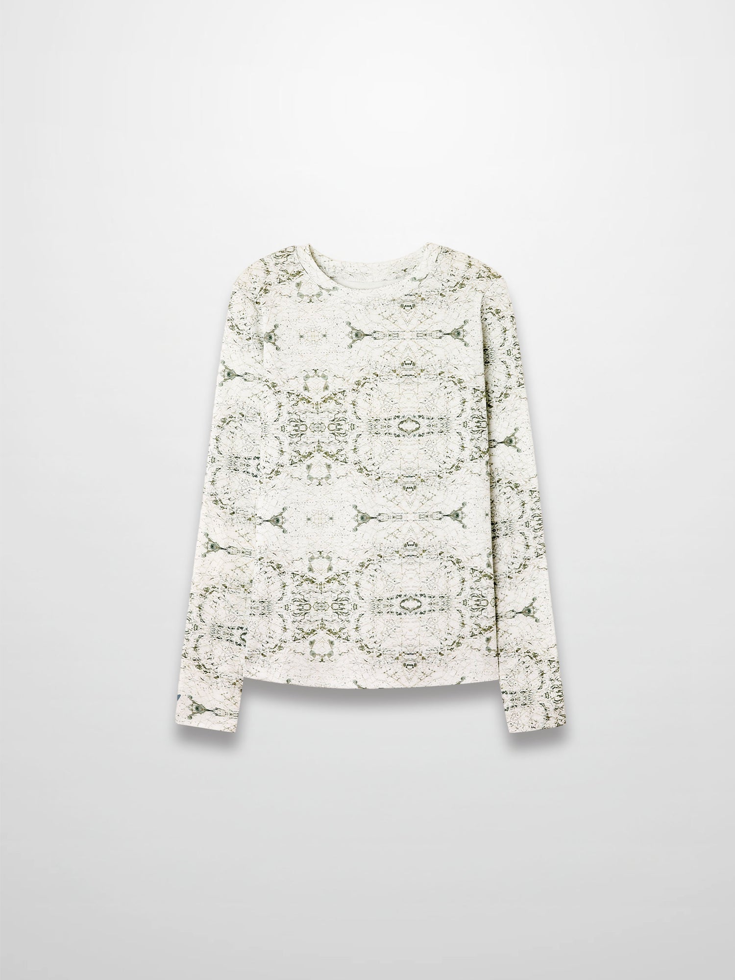 Basic Printed T-shirt-Mint World Map