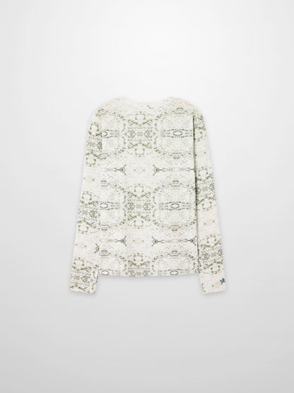 Basic Printed T-shirt-Mint World Map