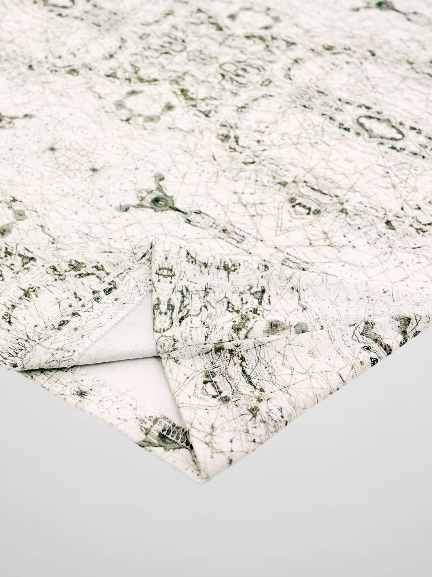 Basic Printed T-shirt-Mint World Map