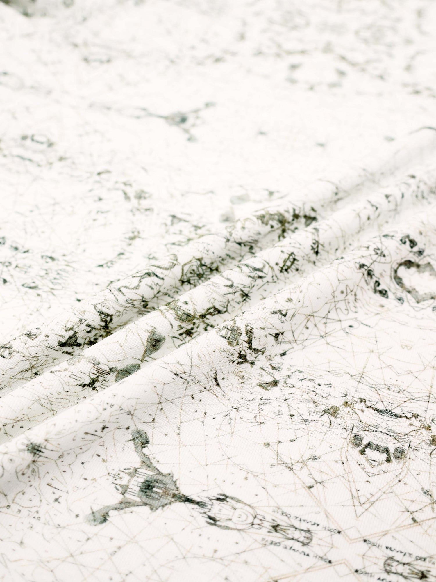 Basic Printed T-shirt-Mint World Map