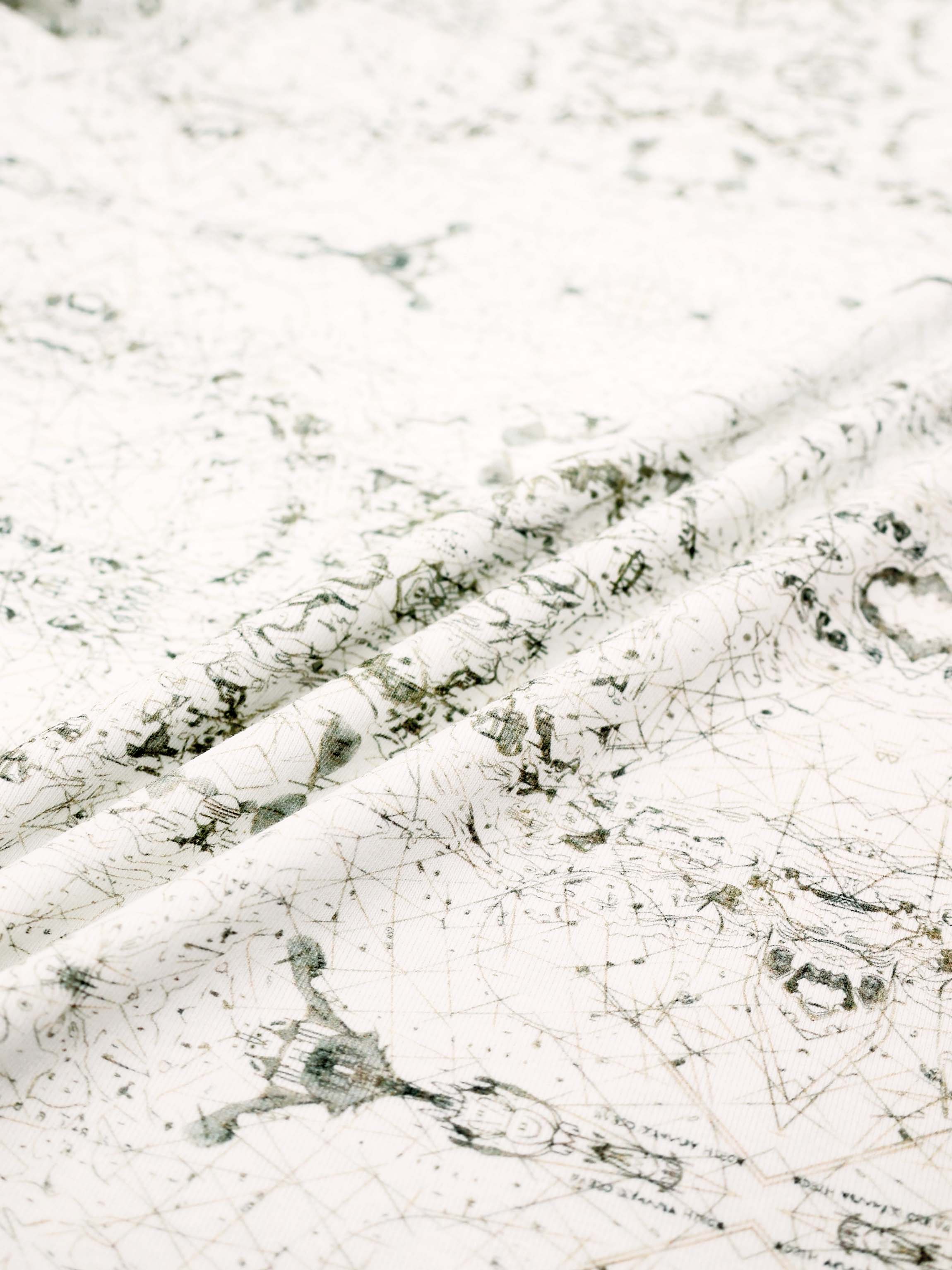 Basic Printed T-shirt-Mint World Map