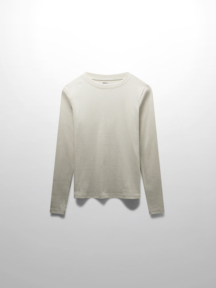 CLASSIC TEE LONG SLEEVE-BEIGE