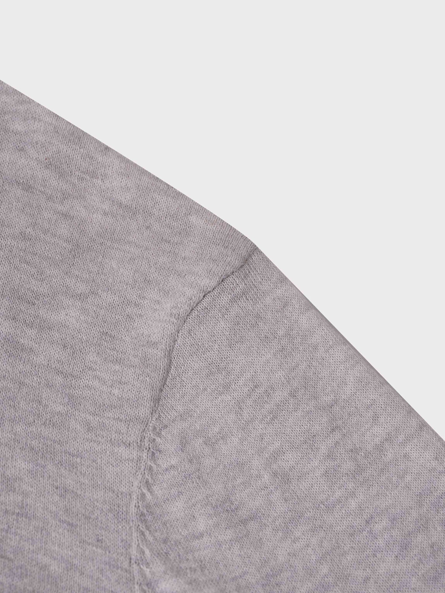 High V Lightweight Sweater-Heathered Grey