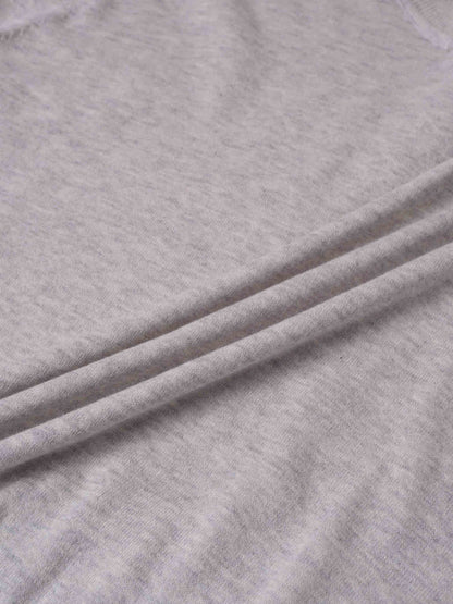 High V Lightweight Sweater-Heathered Grey