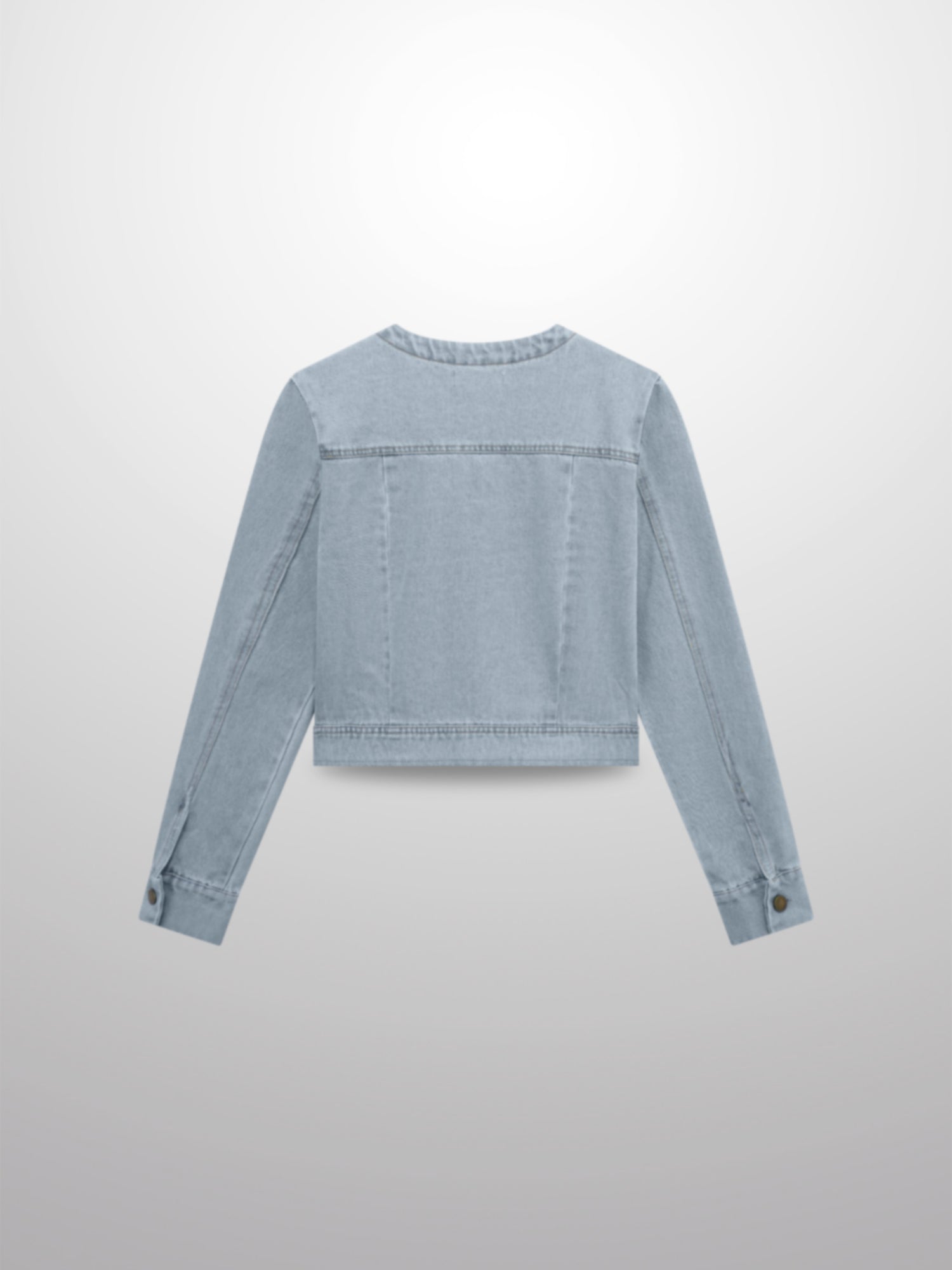 Denim Bomber Jacket-Blue