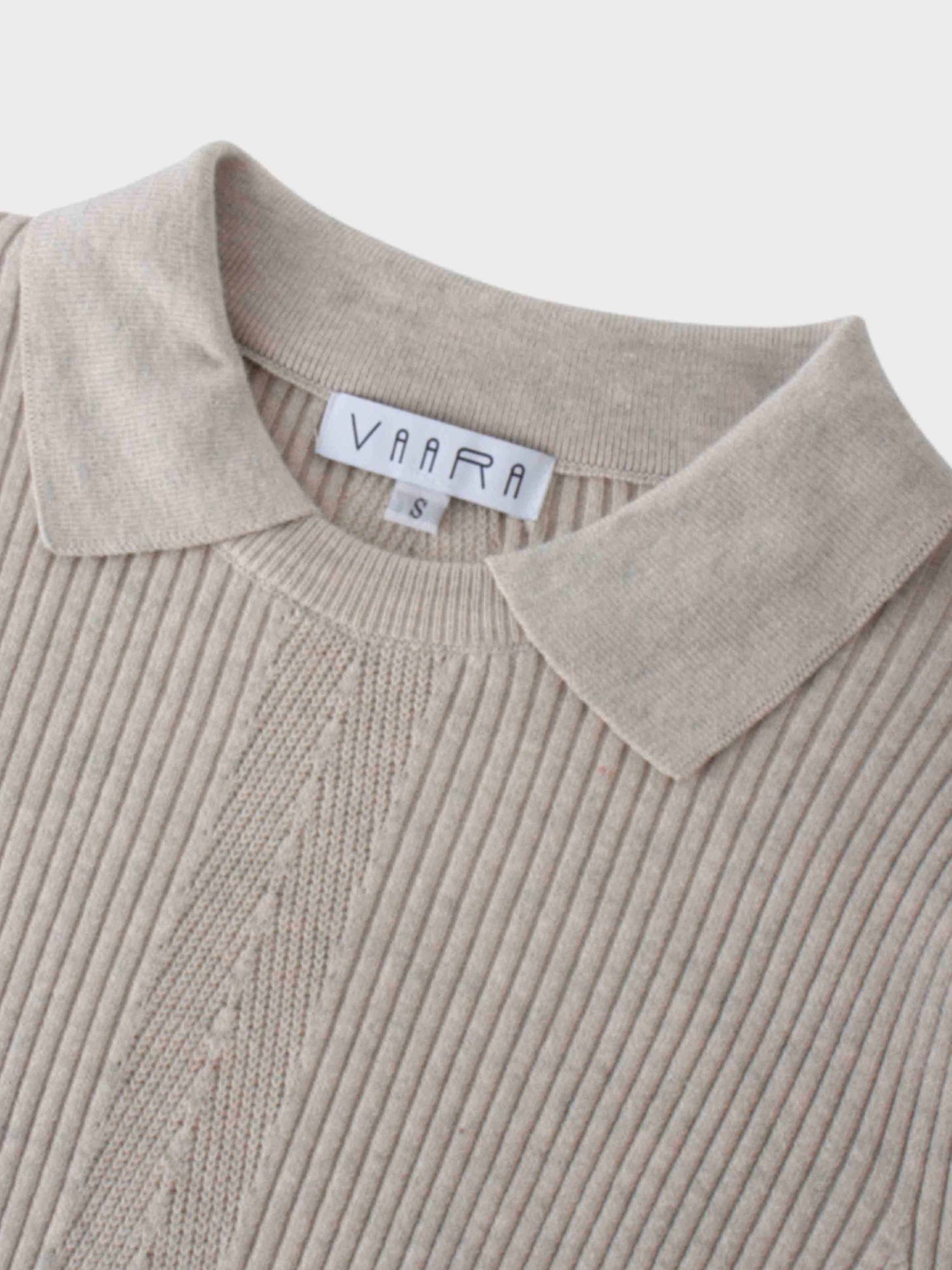 Center Design Sweater-Oatmeal