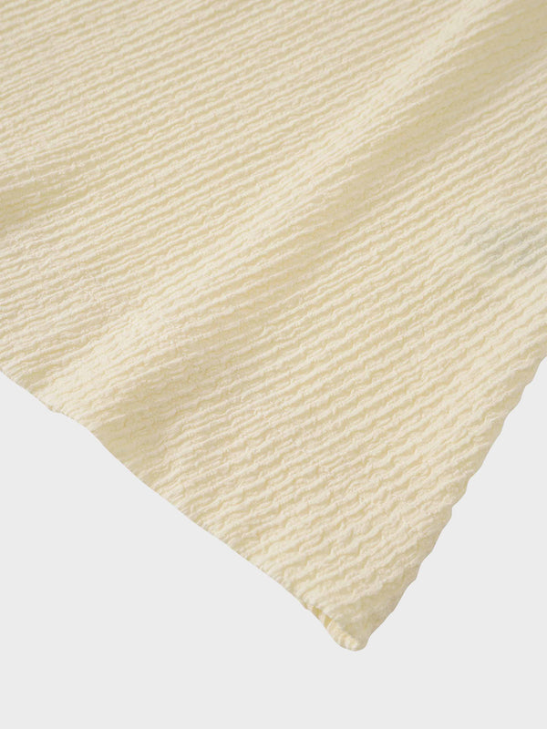 Textured Wrap Maxi Dress-Soft Yellow